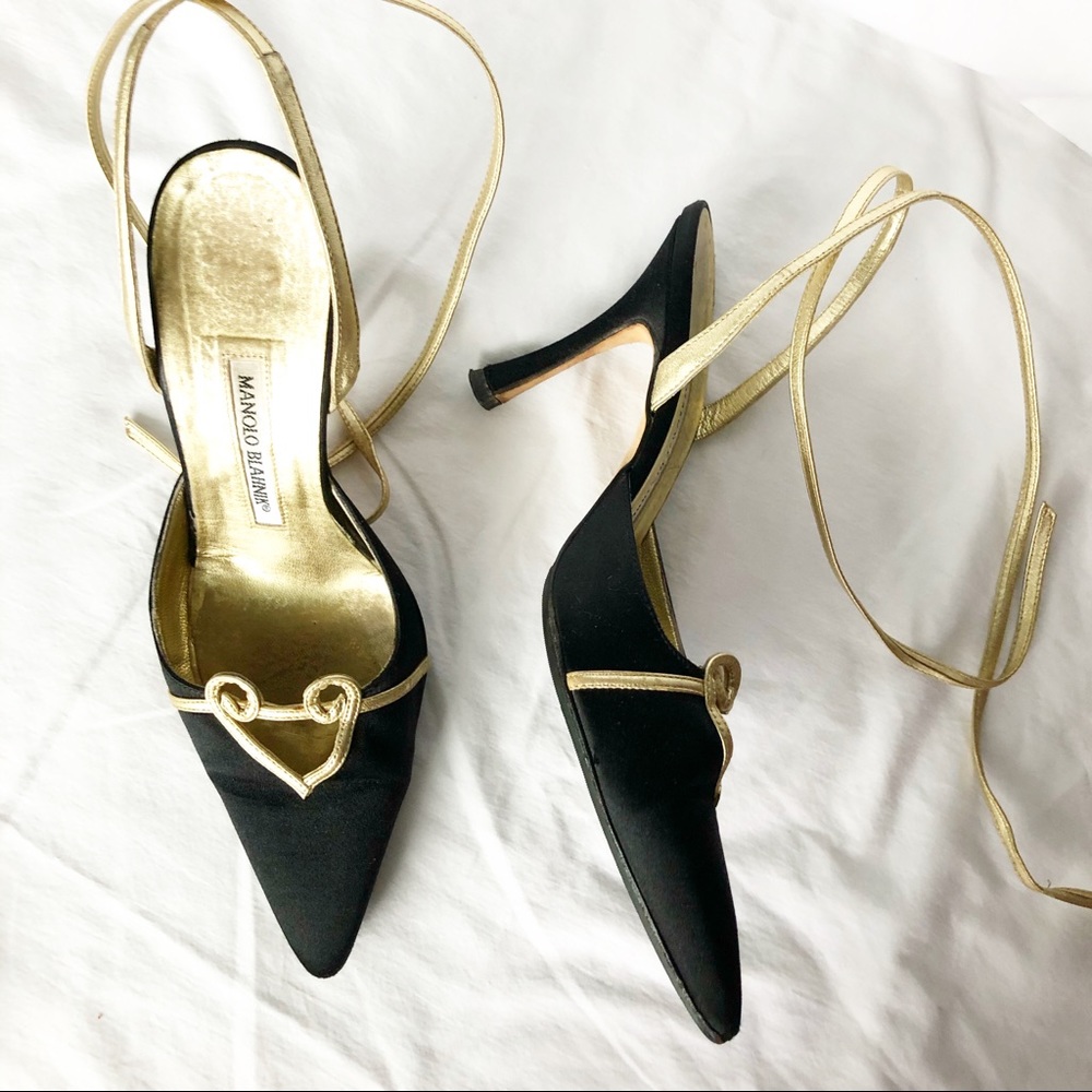 Rare Manolo Blahnik Satin Heels